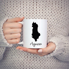 Load image into Gallery viewer, Albania Mug Travel Map Hometown Moving Gift