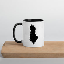 Load image into Gallery viewer, Albania Map Coffee Mug with Color Inside - 11 oz