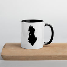 Load image into Gallery viewer, Albania Map Coffee Mug with Color Inside - 11 oz