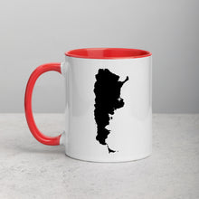 Load image into Gallery viewer, Argentina Map Coffee Mug with Color Inside - 11 oz