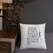 Load image into Gallery viewer, Alabama AL State Map Premium Pillow