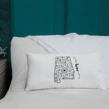Load image into Gallery viewer, Alabama AL State Map Premium Pillow