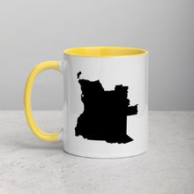 Load image into Gallery viewer, Angola Map Coffee Mug with Color Inside - 11 oz