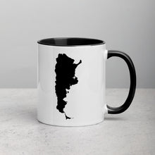 Load image into Gallery viewer, Argentina Map Coffee Mug with Color Inside - 11 oz