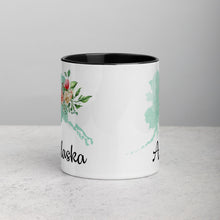 Load image into Gallery viewer, Alaska AK Map Floral Mug - 11 oz