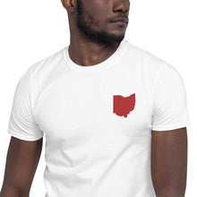 Load image into Gallery viewer, Ohio Unisex T-Shirt - Red Embroidery