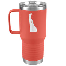 Load image into Gallery viewer, Delaware Tumbler Travel Map Adoption Moving Gift 20oz