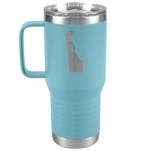 Delaware Tumbler Travel Map Adoption Moving Gift 20oz