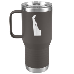 Delaware Tumbler Travel Map Adoption Moving Gift 20oz