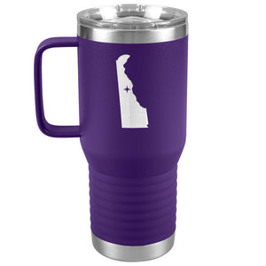 Delaware Tumbler Travel Map Adoption Moving Gift 20oz