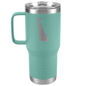 Delaware Tumbler Travel Map Adoption Moving Gift 20oz