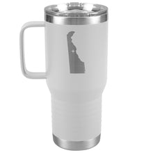 Load image into Gallery viewer, Delaware Tumbler Travel Map Adoption Moving Gift 20oz