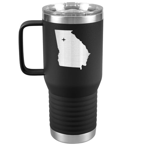 Georgia Tumbler Travel Map Adoption Moving Gift 20oz