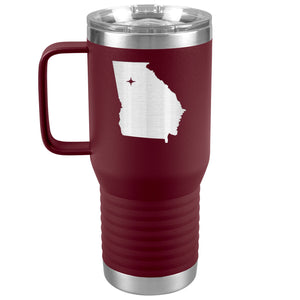 Georgia Tumbler Travel Map Adoption Moving Gift 20oz