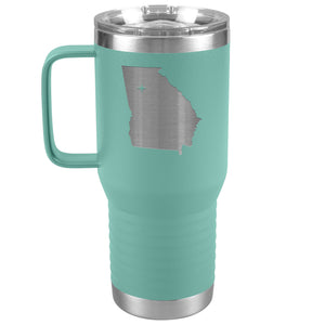 Georgia Tumbler Travel Map Adoption Moving Gift 20oz
