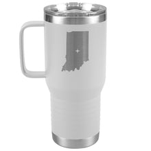 Load image into Gallery viewer, Indiana Tumbler Travel Map Adoption Moving Gift 20oz