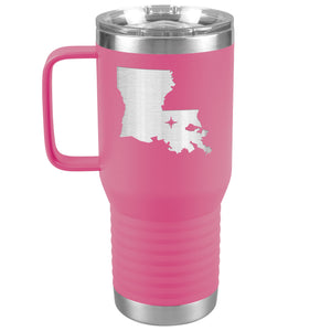 Louisiana Tumbler Travel Map Adoption Moving Gift 20oz