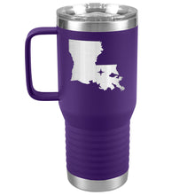 Load image into Gallery viewer, Louisiana Tumbler Travel Map Adoption Moving Gift 20oz