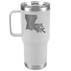 Louisiana Tumbler Travel Map Adoption Moving Gift 20oz