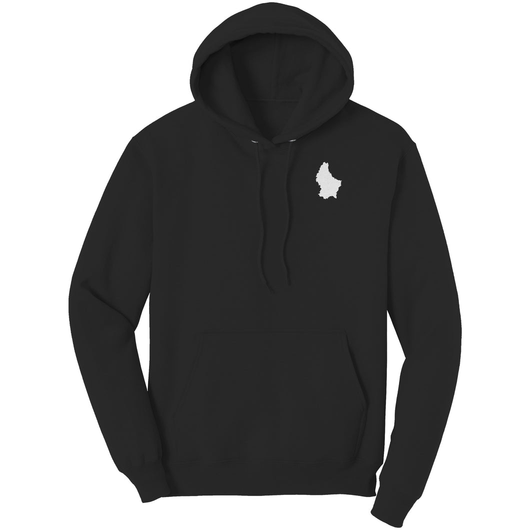 Luxembourg Map Unisex Hoodie Home Country Pride Gift