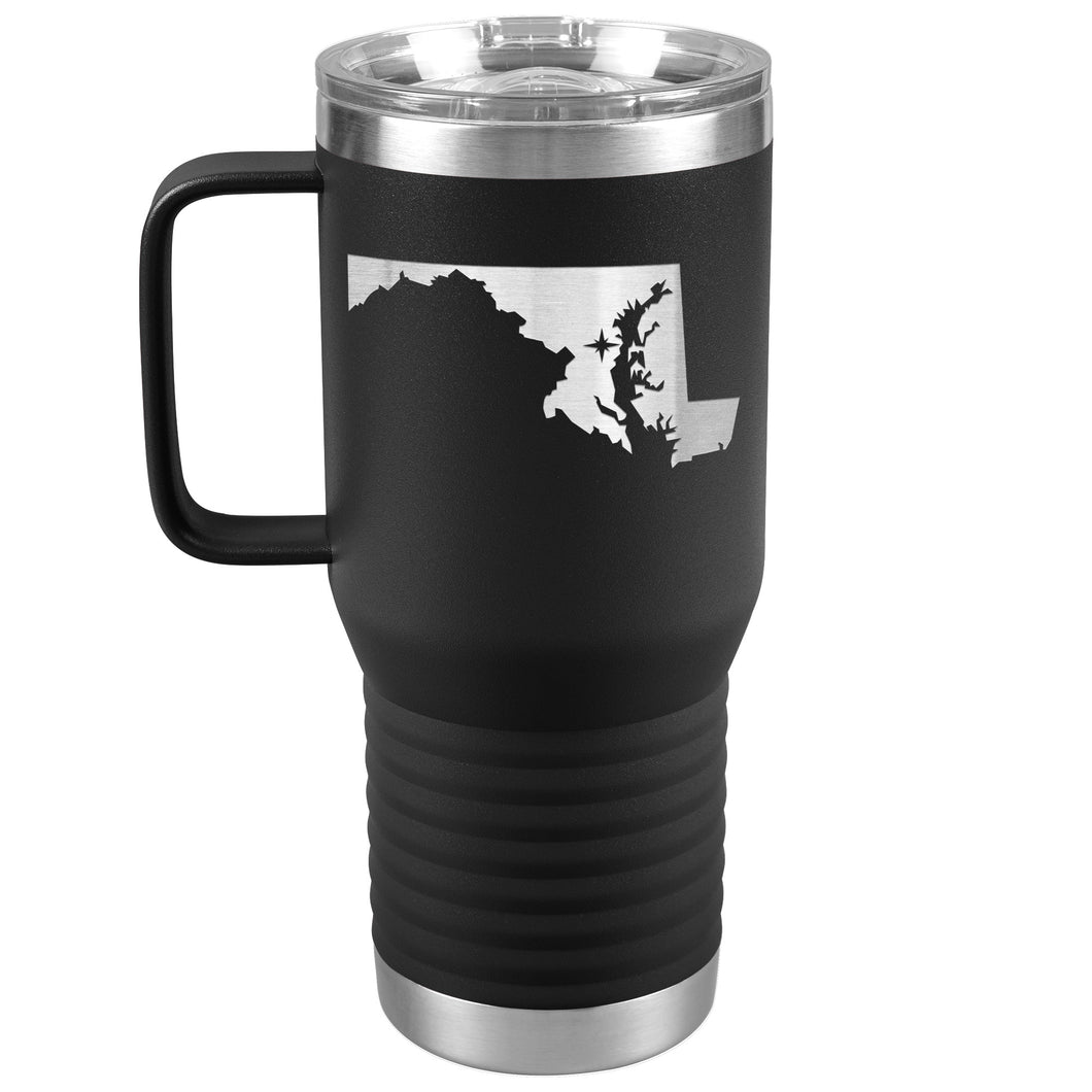 Maryland Tumbler Travel Map Adoption Moving Gift 20oz