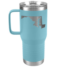 Load image into Gallery viewer, Maryland Tumbler Travel Map Adoption Moving Gift 20oz