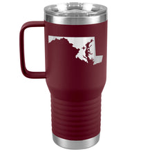 Load image into Gallery viewer, Maryland Tumbler Travel Map Adoption Moving Gift 20oz