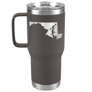 Maryland Tumbler Travel Map Adoption Moving Gift 20oz