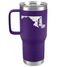 Load image into Gallery viewer, Maryland Tumbler Travel Map Adoption Moving Gift 20oz