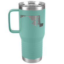 Load image into Gallery viewer, Maryland Tumbler Travel Map Adoption Moving Gift 20oz