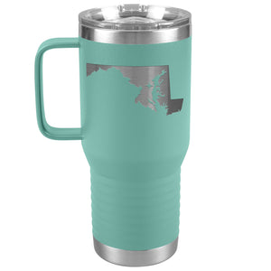 Maryland Tumbler Travel Map Adoption Moving Gift 20oz