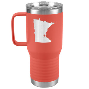 Minnesota Tumbler Travel Map Adoption Moving Gift 20oz