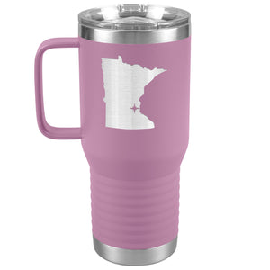Minnesota Tumbler Travel Map Adoption Moving Gift 20oz