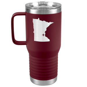 Minnesota Tumbler Travel Map Adoption Moving Gift 20oz