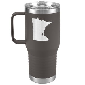 Minnesota Tumbler Travel Map Adoption Moving Gift 20oz