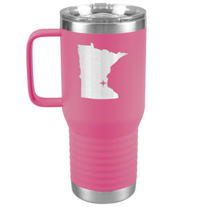 Minnesota Tumbler Travel Map Adoption Moving Gift 20oz