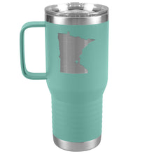 Load image into Gallery viewer, Minnesota Tumbler Travel Map Adoption Moving Gift 20oz