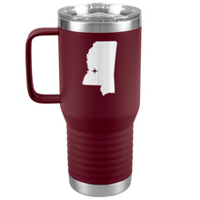 Load image into Gallery viewer, Mississippi Tumbler Travel Map Adoption Moving Gift 20oz