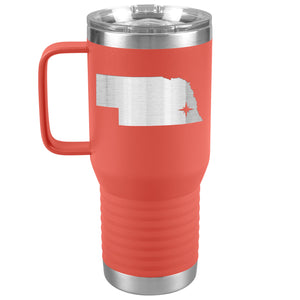 Nebraska Tumbler Travel Map Adoption Moving Gift 20oz