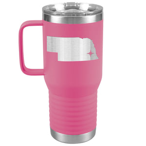 Nebraska Tumbler Travel Map Adoption Moving Gift 20oz