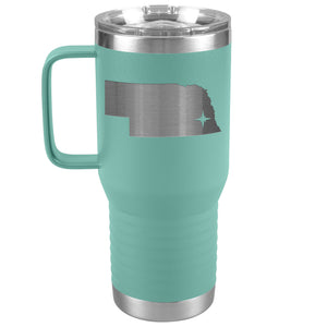 Nebraska Tumbler Travel Map Adoption Moving Gift 20oz