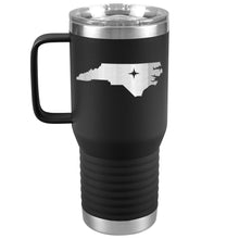 Load image into Gallery viewer, North Carolina Tumbler Travel Map Adoption Moving Gift 20oz