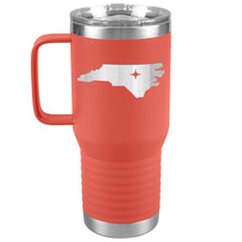 Load image into Gallery viewer, North Carolina Tumbler Travel Map Adoption Moving Gift 20oz