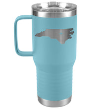 Load image into Gallery viewer, North Carolina Tumbler Travel Map Adoption Moving Gift 20oz