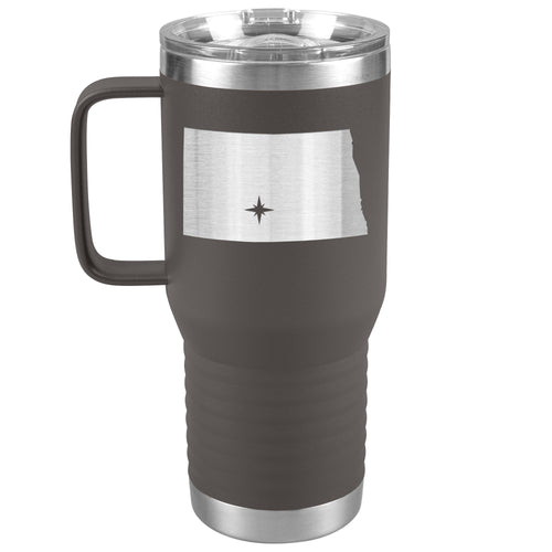 North Dakota Tumbler Travel Map Adoption Moving Gift 20oz