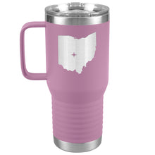 Load image into Gallery viewer, Ohio Tumbler Travel Map Adoption Moving Gift 20oz