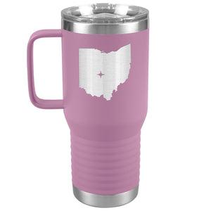 Ohio Tumbler Travel Map Adoption Moving Gift 20oz