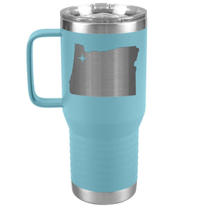 Oregon Tumbler Travel Map Adoption Moving Gift 20oz