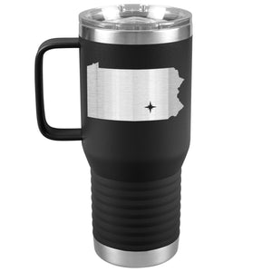 Pennsylvania Tumbler Travel Map Adoption Moving Gift 20oz