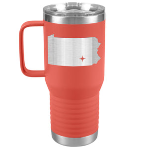 Pennsylvania Tumbler Travel Map Adoption Moving Gift 20oz